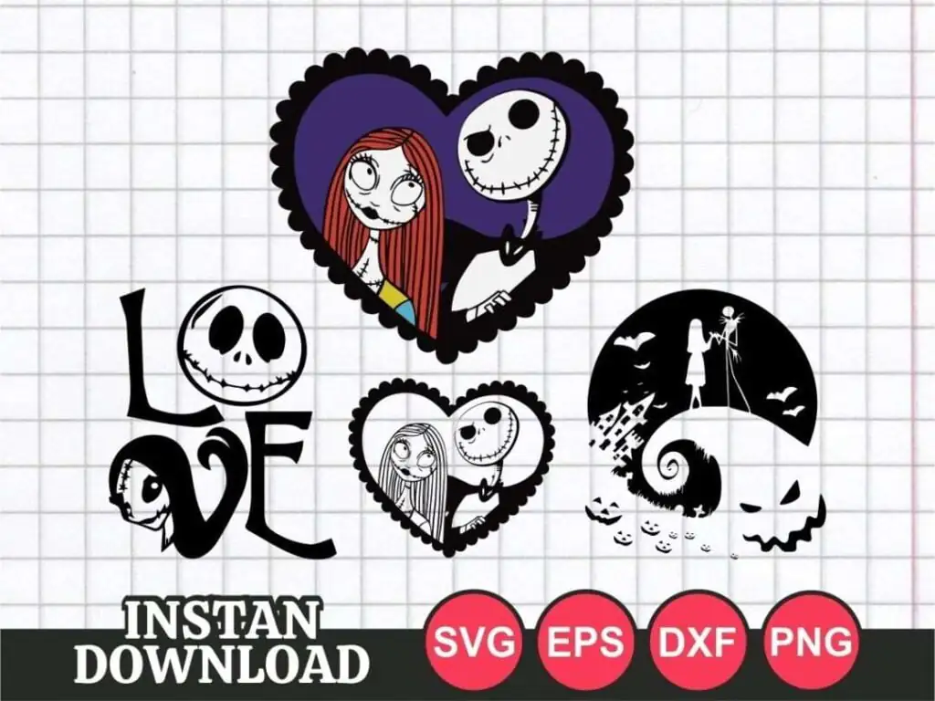 Jack and Sally SVG