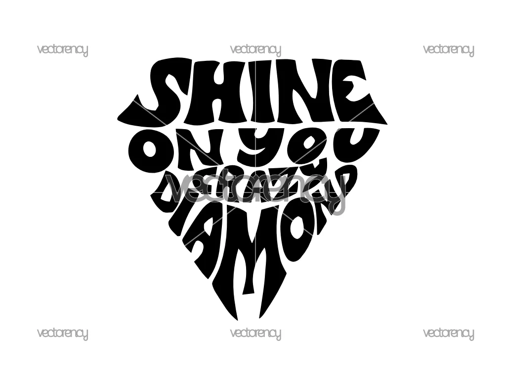 Pink Floyd Shine On You Crazy Diamond SVG