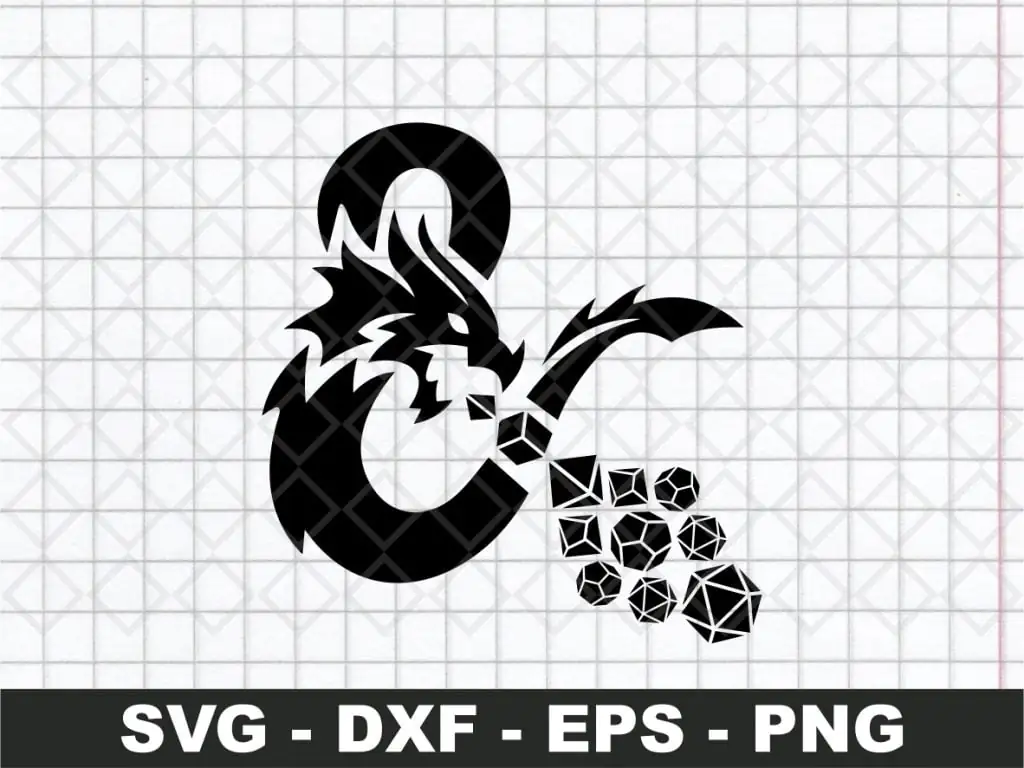 DnD Dungeons And Dragons Logo SVG PNG Vector