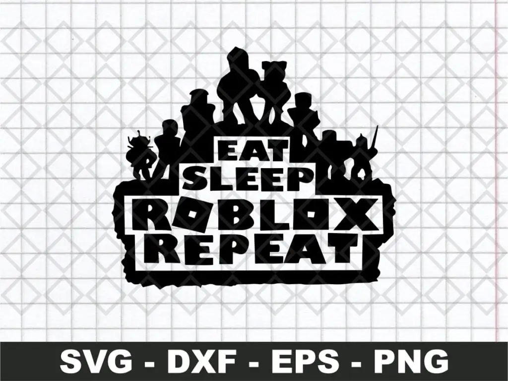 Roblox Eat Sleep SVG Files