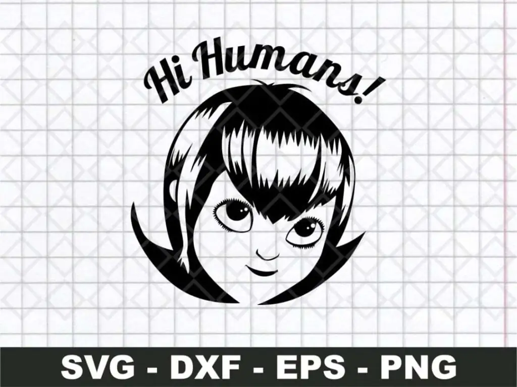 Hi Humans Mavis Head SVG – Hotel Transylvania