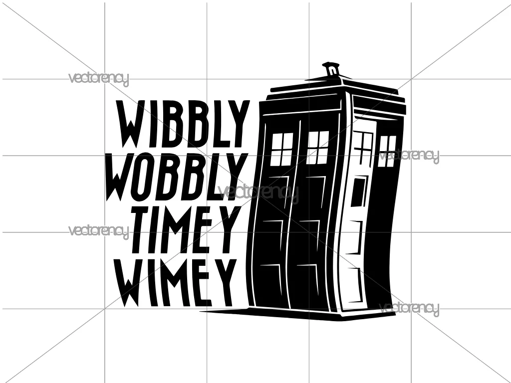 Wibbly Wobbly Timey Wimey SVG