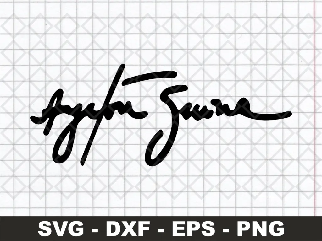 Ayrton Senna Signature SVG