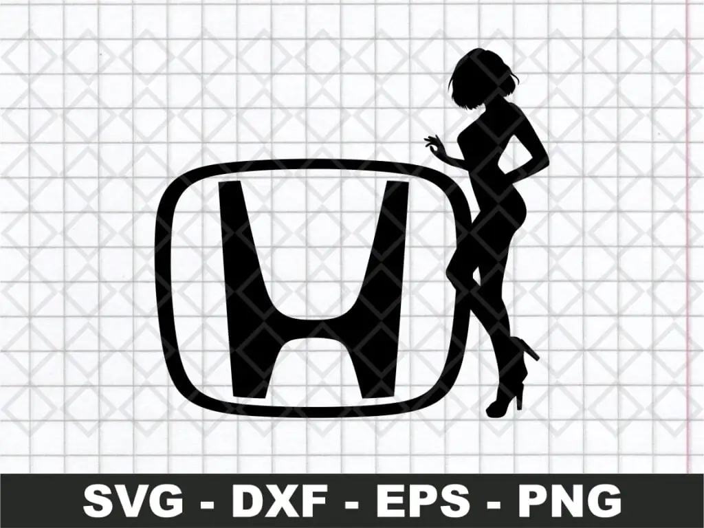 Honda Girl SVG Honda logo DXF PNG Vector