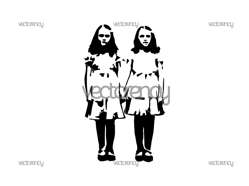 The Shining Grady Twins SVG Vector Cut Files
