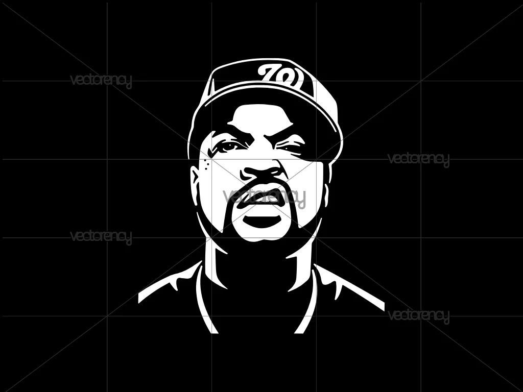 Ice Cube Rapper SVG Image