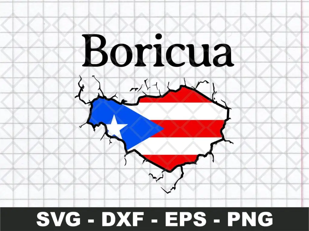 Boricua SVG Puerto Rico Pride Cut Files