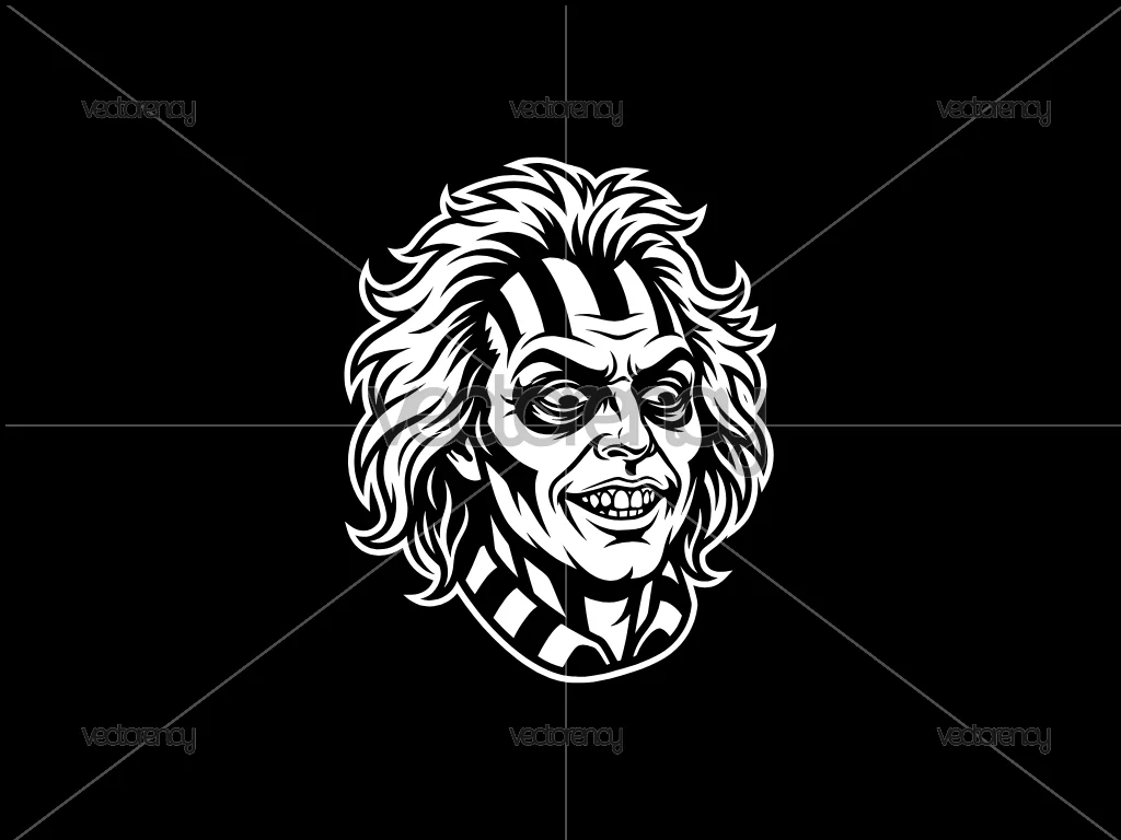 Beetlejuice Vector White PNG Image