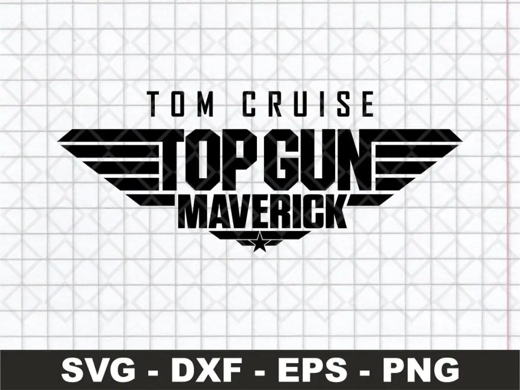 Tom Cruise Top Gun Maverick SVG