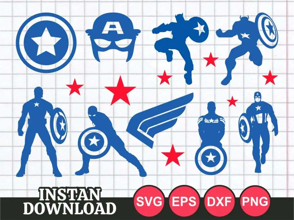 Captain America SVG Bundle