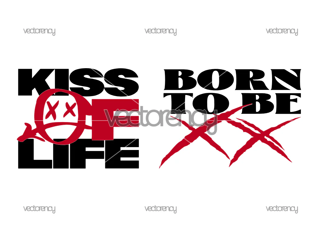 Kiss Of Life Kpop SVG, Born To Be PNG Image Download