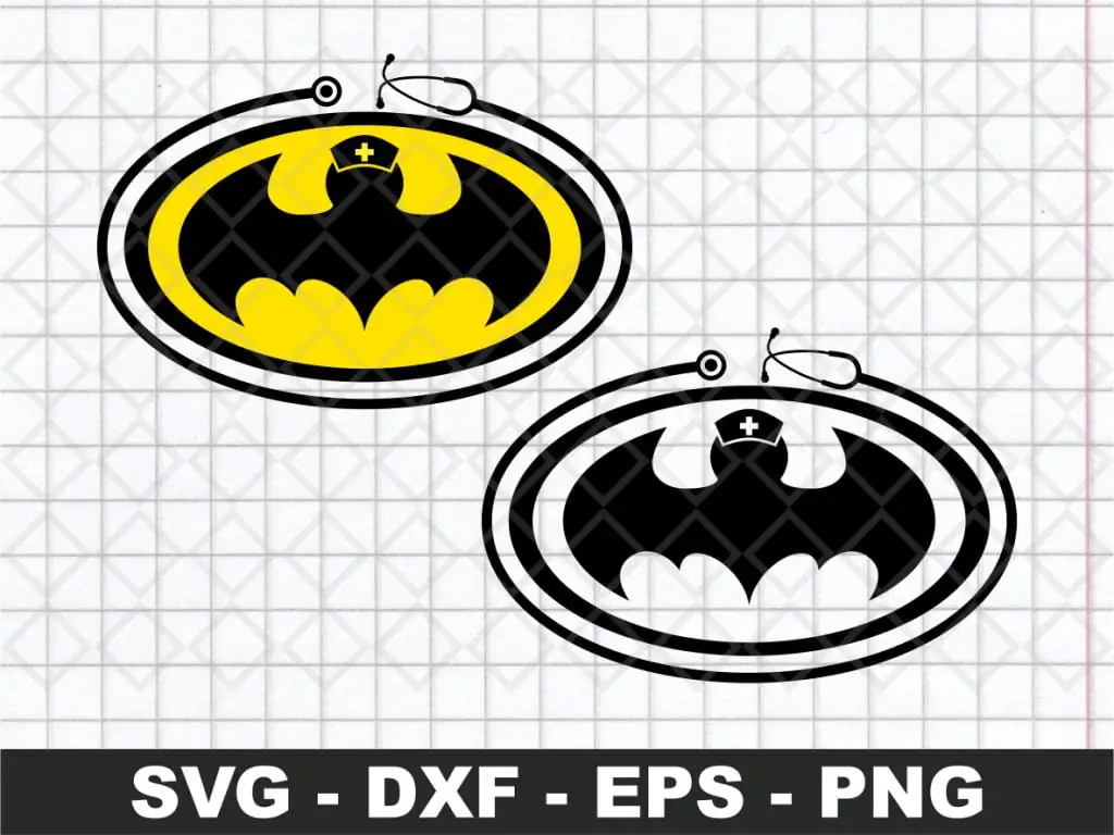 Bat Nurse Logo SVG Vector Clipart