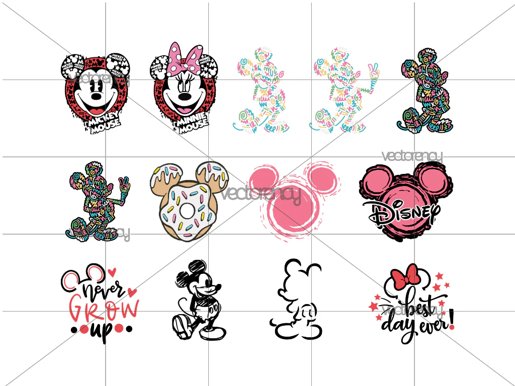 Mickey Disney SVG Cricut Pack