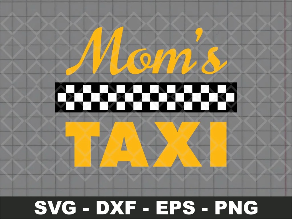 Moms Taxi SVG Sticker Decal Funny