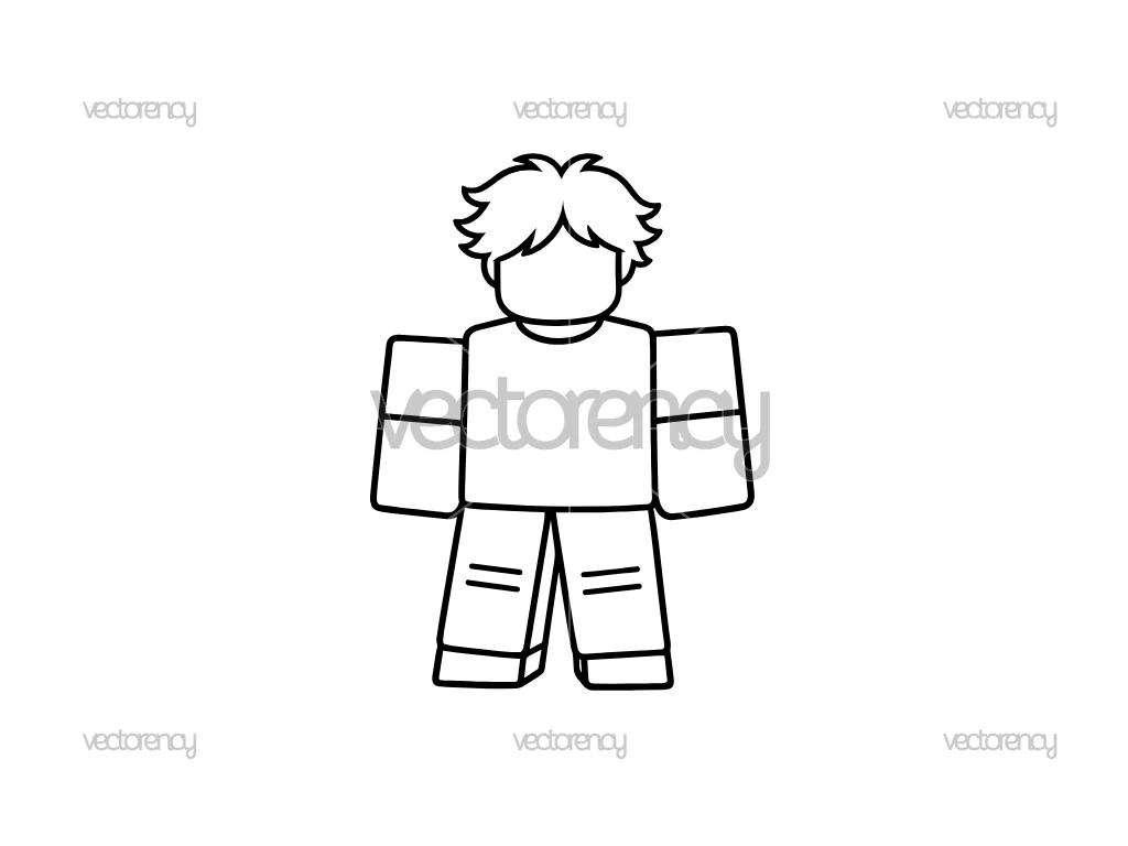 Cool Roblox Outline SVG