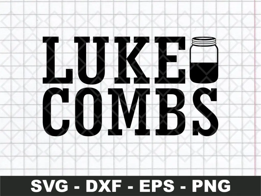 Luke Combs Vector, Cut File SVG, Luke Combs PNG