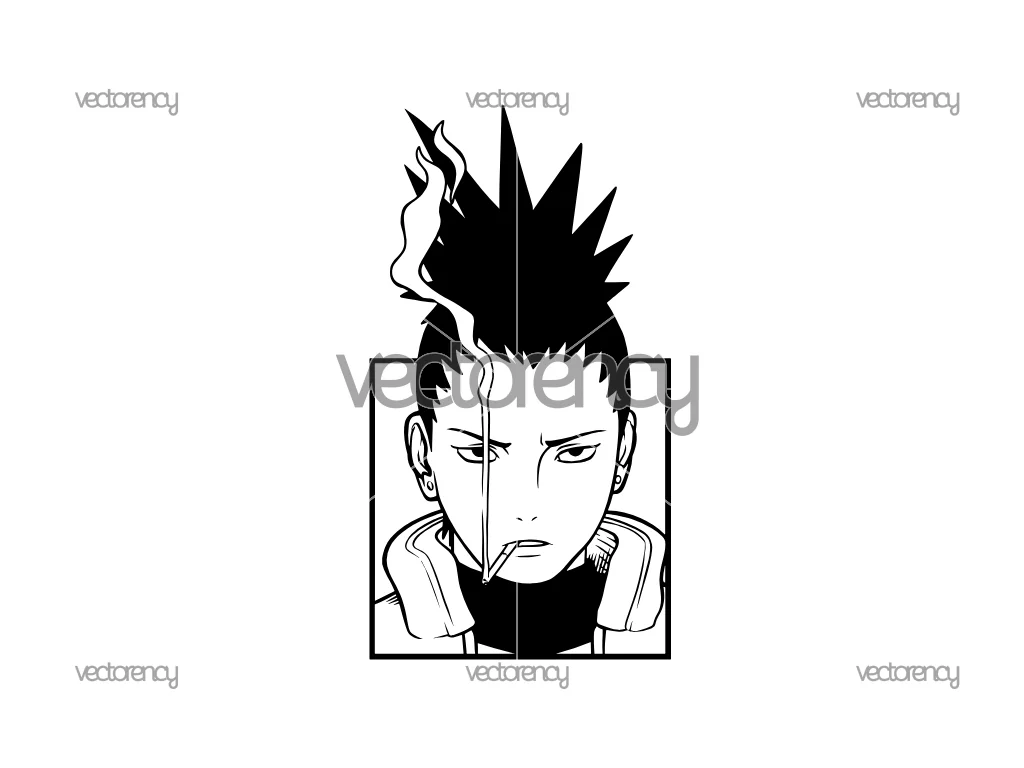 Free SVG Shikamaru Nara Anime Naruto