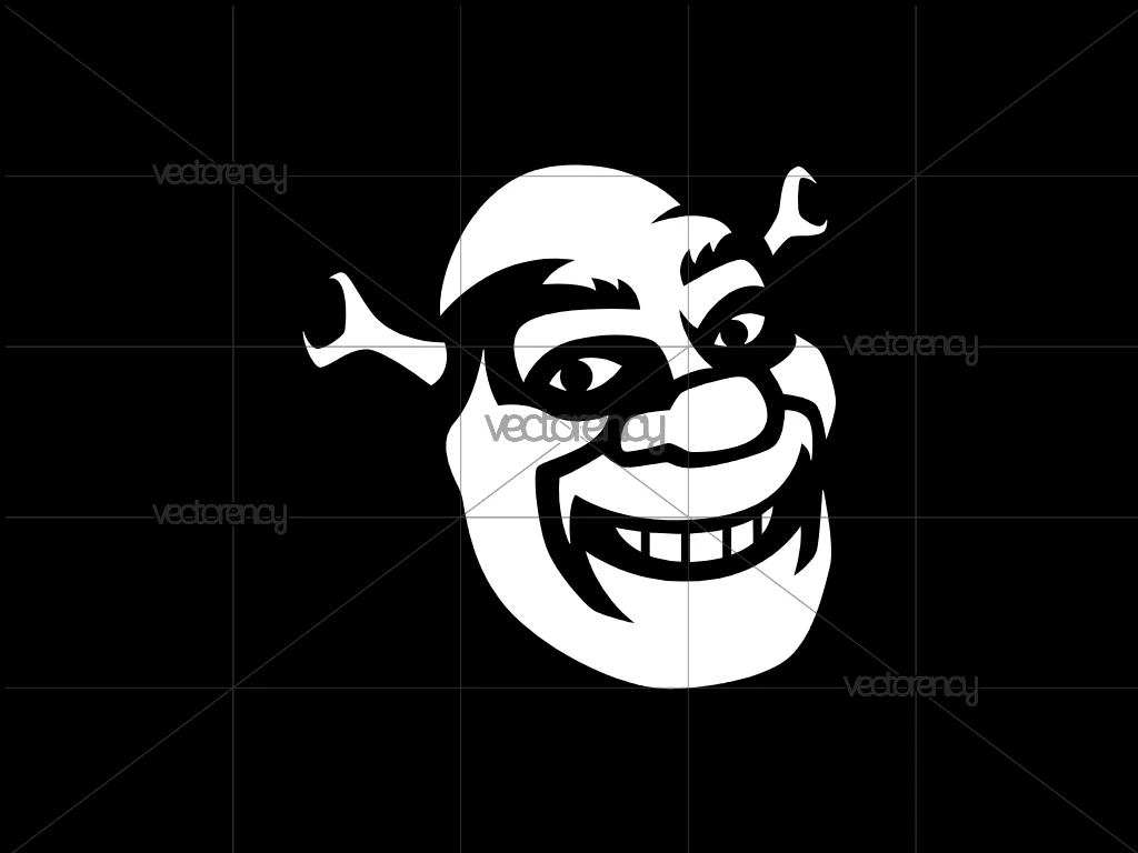 Shrek Face SVG