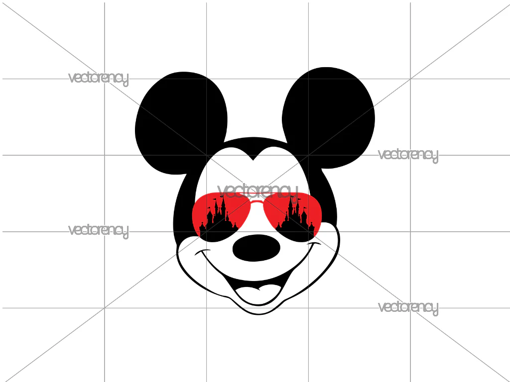 Mickey Mouse Sunglasses SVG Cricut