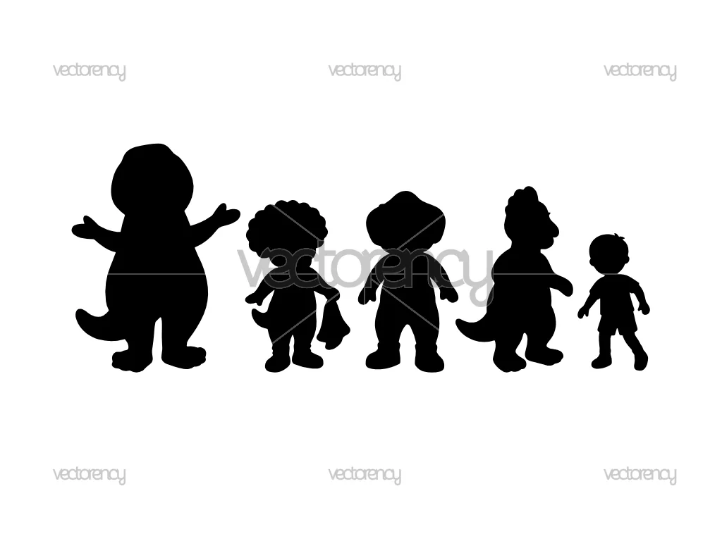 Barney and Friends Silhouette