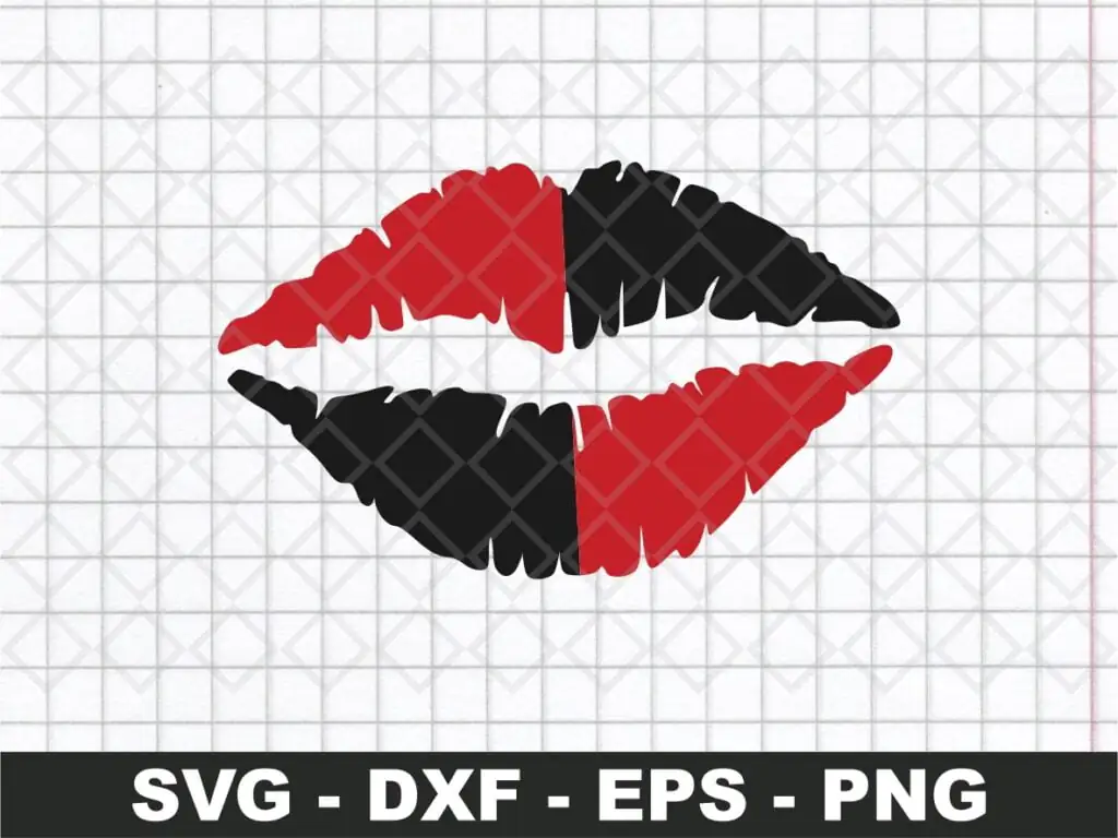 Harley Queen Lips SVG Vector