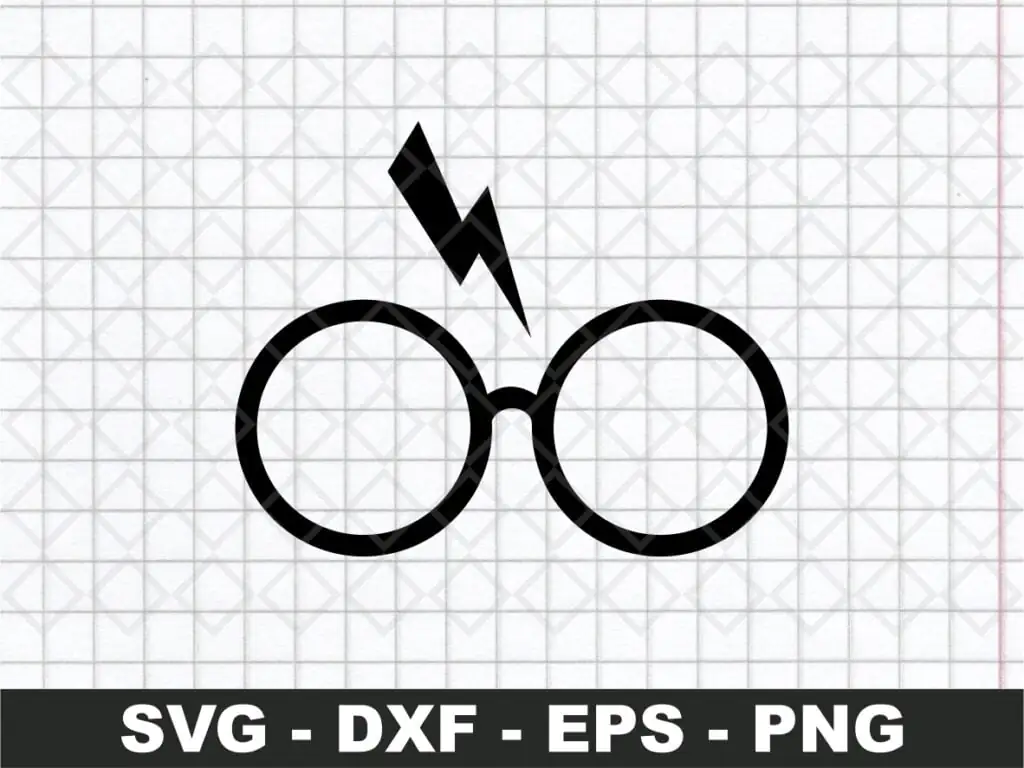 Harry Potter Glasses SVG Cut File Silhouette