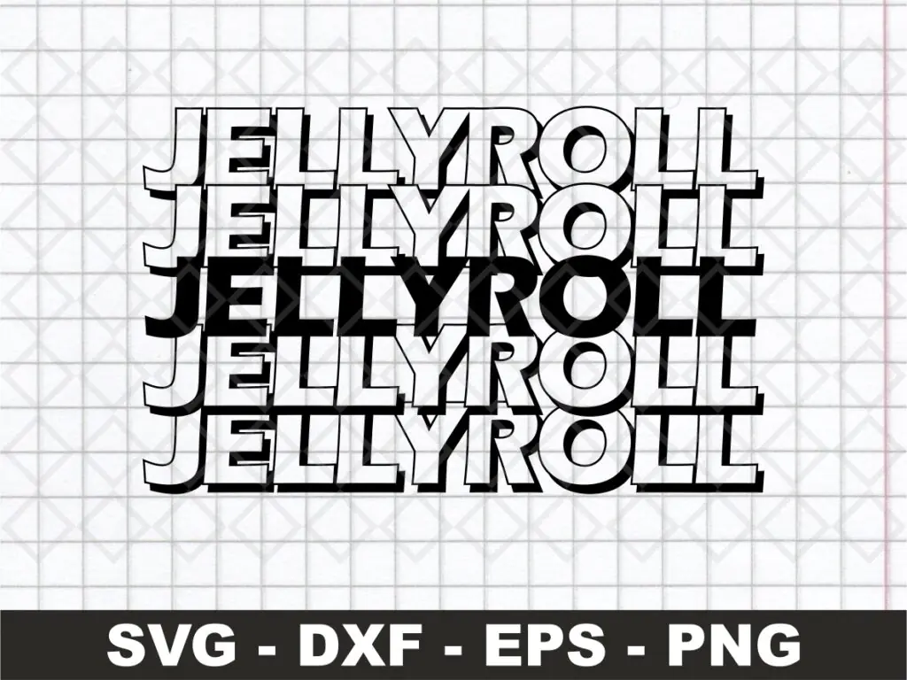 Jelly Roll Text Design SVG Music Jelly Roll PNG