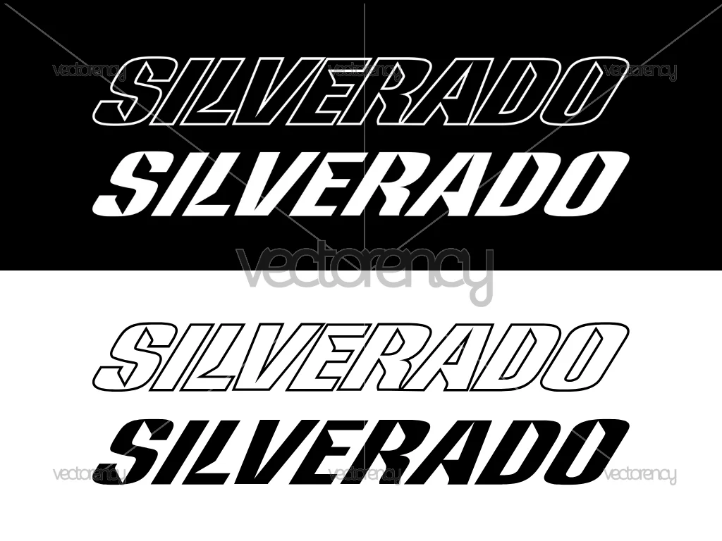 Chevrolet SILVERADO Decals Sticker Cutting Download Vector SVG PNG