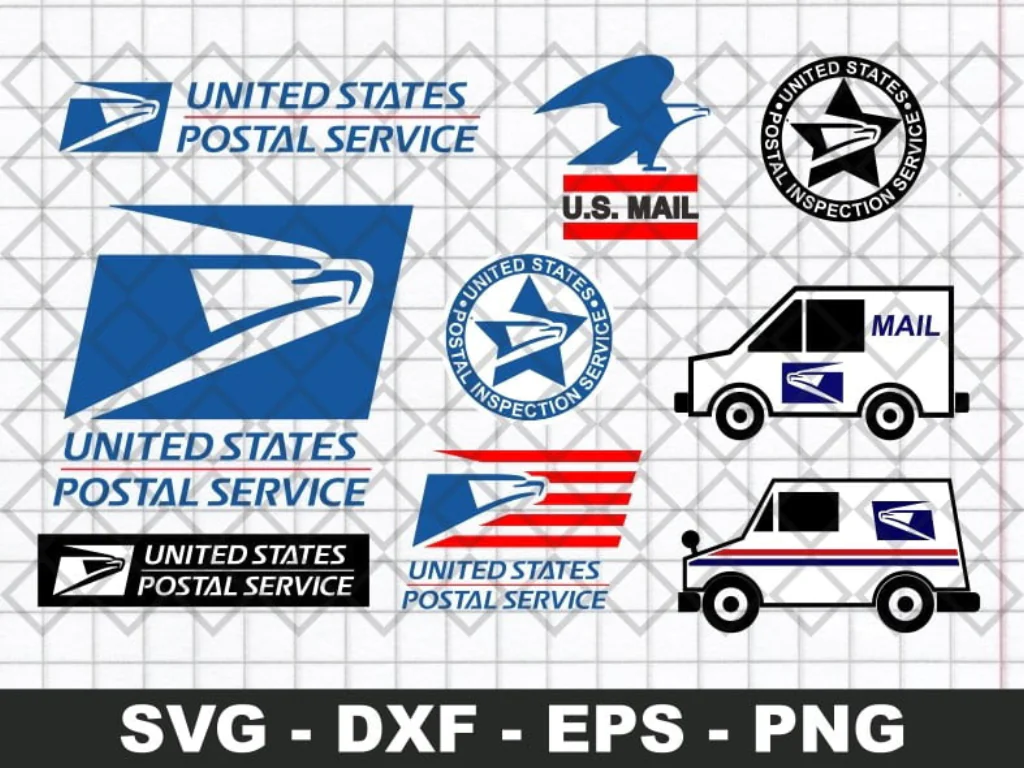 Mail Truck SVG, USPS, US Mail Vector. Logo