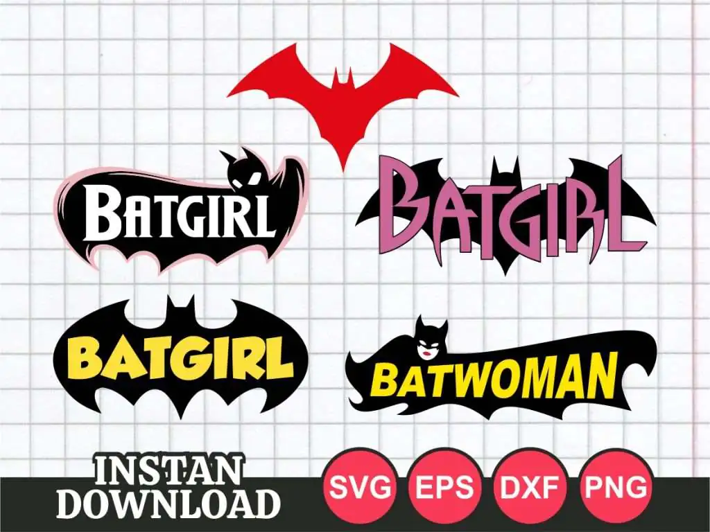 Batgirl Batwoman SVG