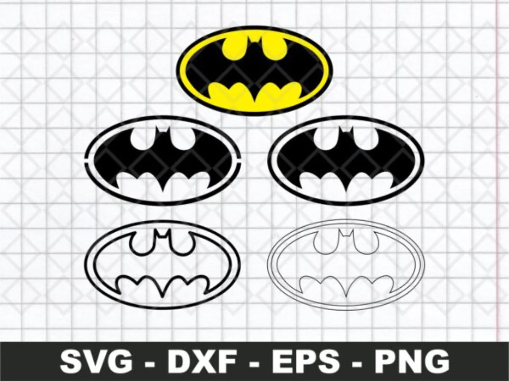 Batman SVG Outline Instant Download