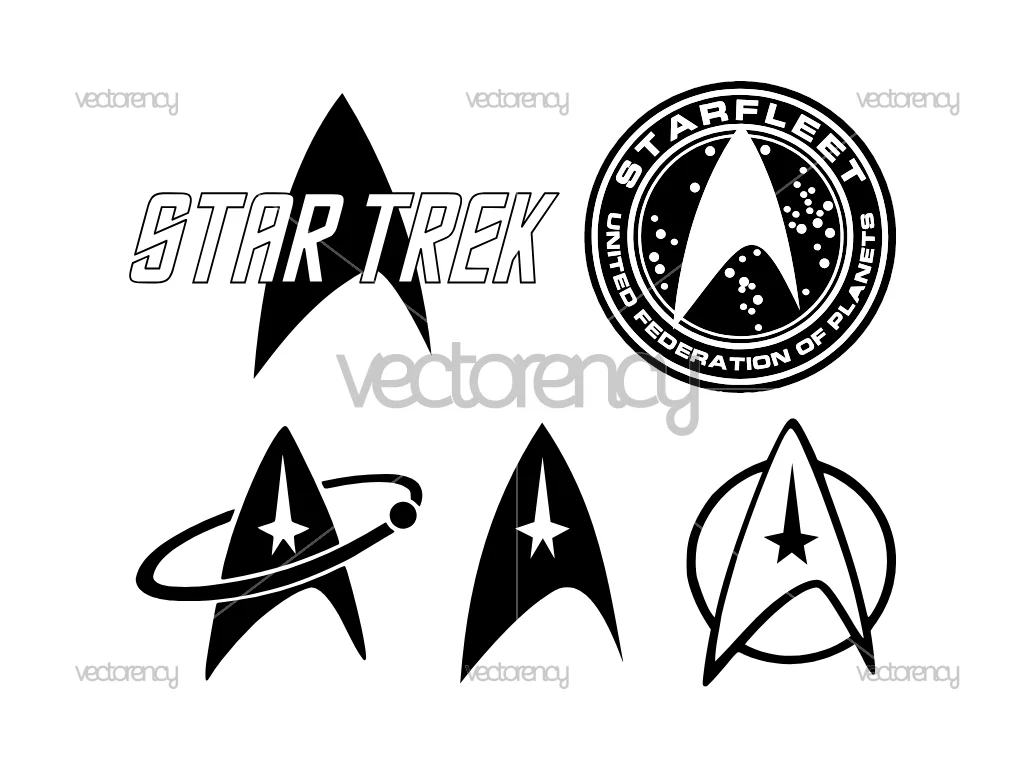 Star Trek Starfleet SVG Vector DXF PNG