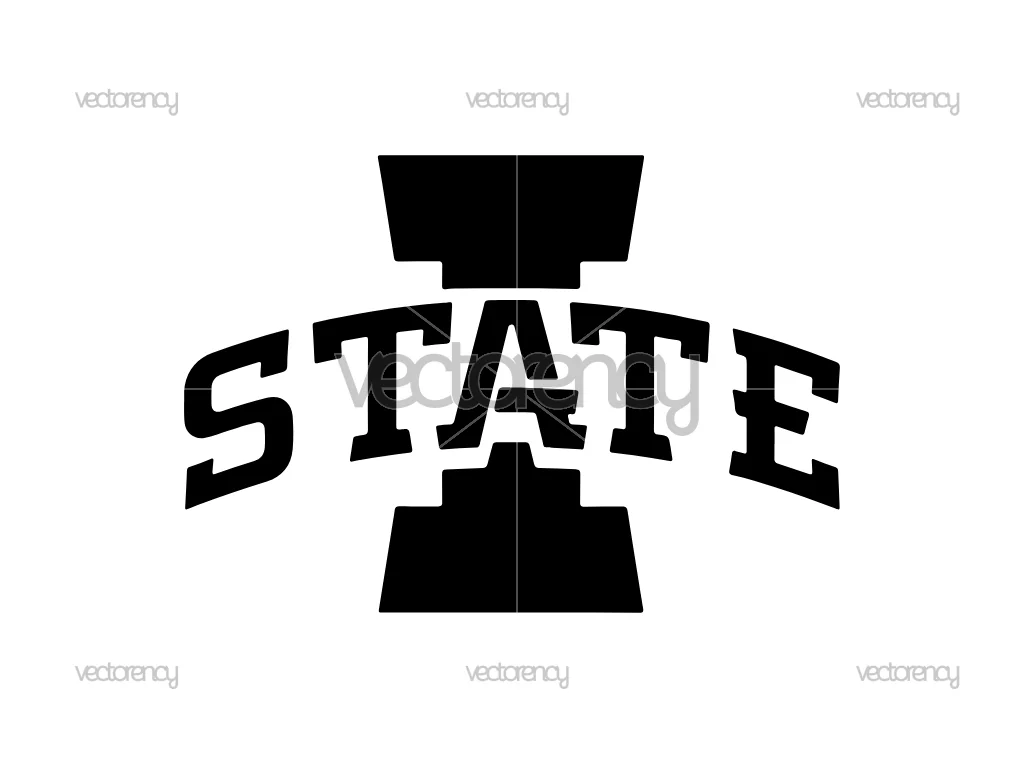 Iowa State Cyclones Stencil Digital File SVG PNG DXF