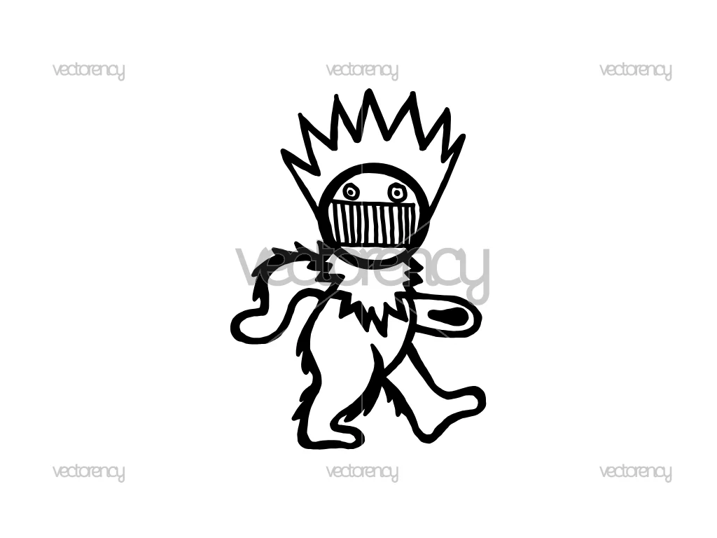 Ween Boognish Outline Clipart Image PNG EPS DXF SVG