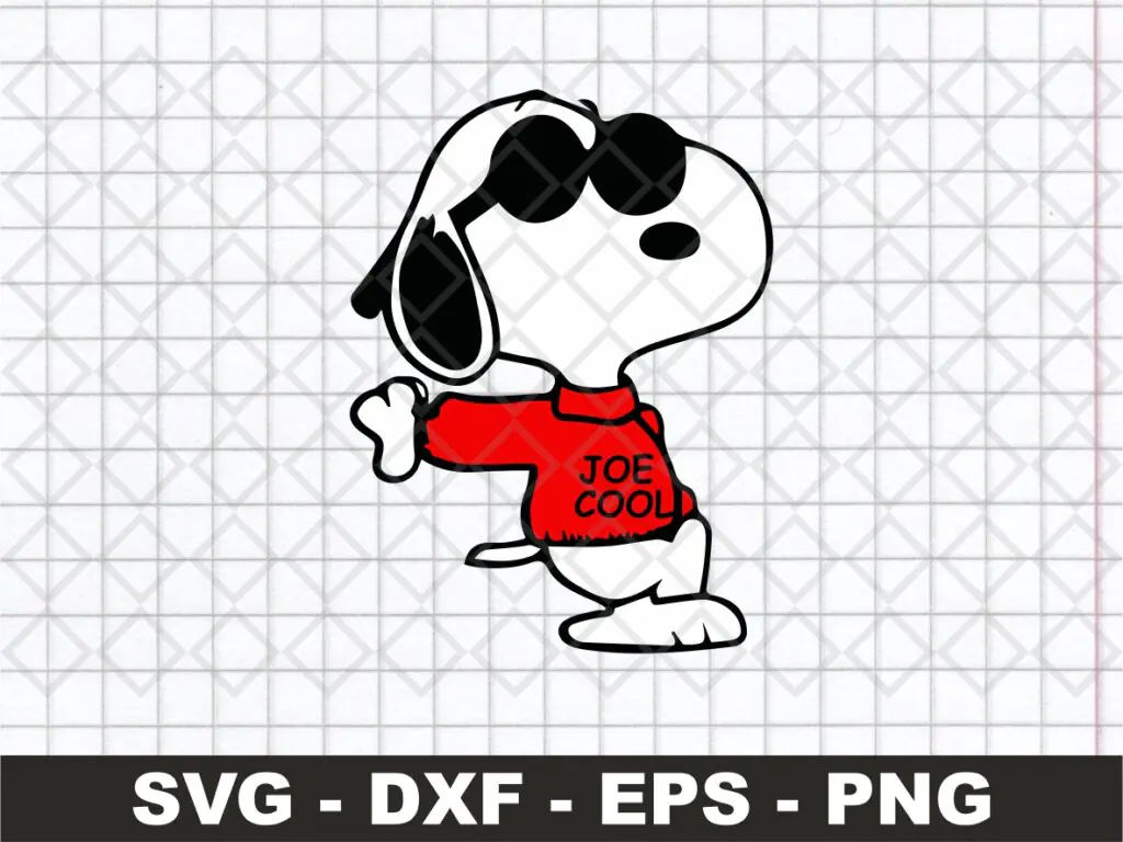 Joe Cool Snoopy SVG