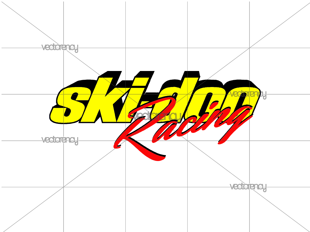 SKI-DOO Racing Logo Vector