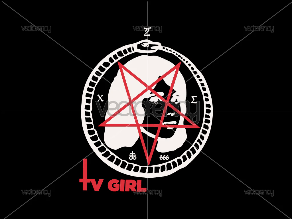 Satan Girl SVG Vector TV Girl PNG