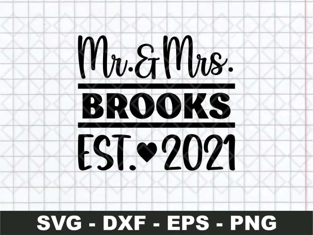 Mr and Mrs Brooks in Living Color SVG