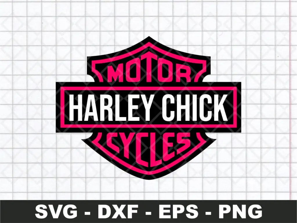 Pink Harley Davidson SVG Cricut, PNG, EPS and DXF