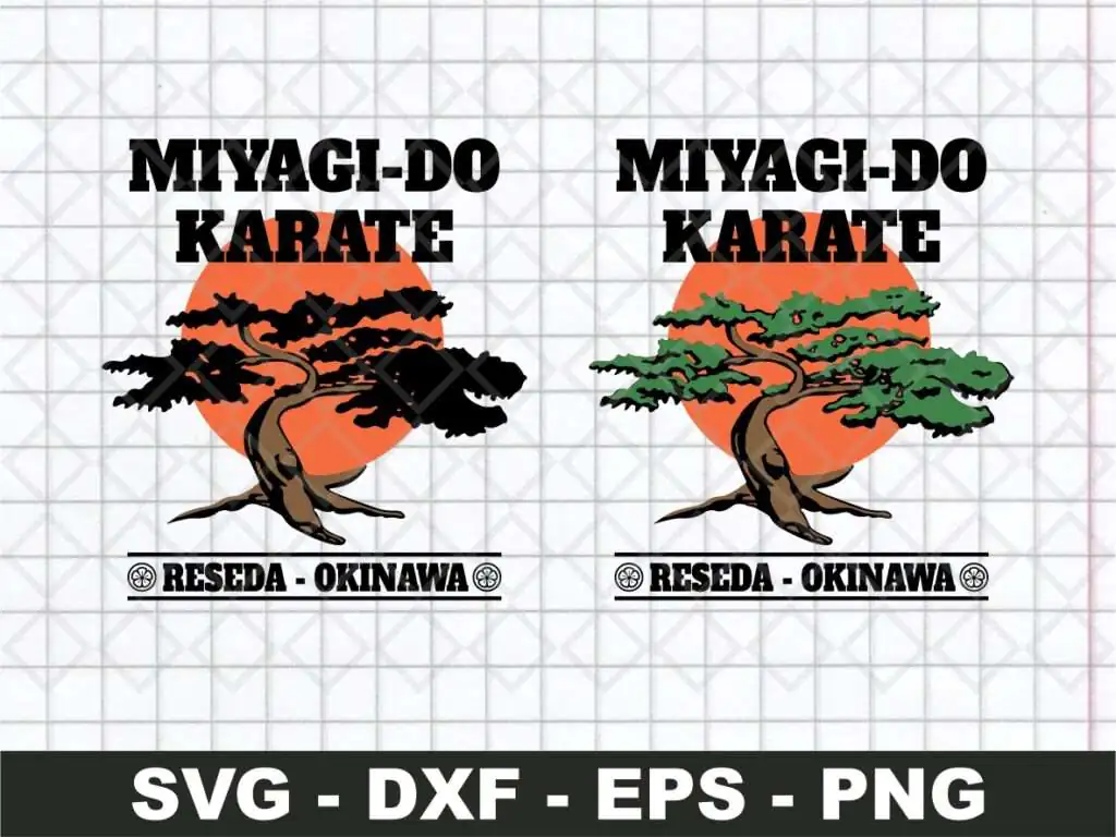 Miyagi Do karate Reseda Okinawa SVG Vector Clipart