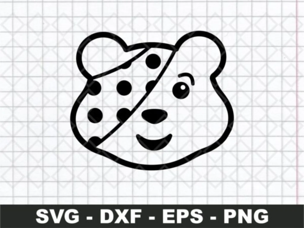 Pudsey Bear Outline SVG Vectorency Pudsey Bear Outline SVG Vectorency