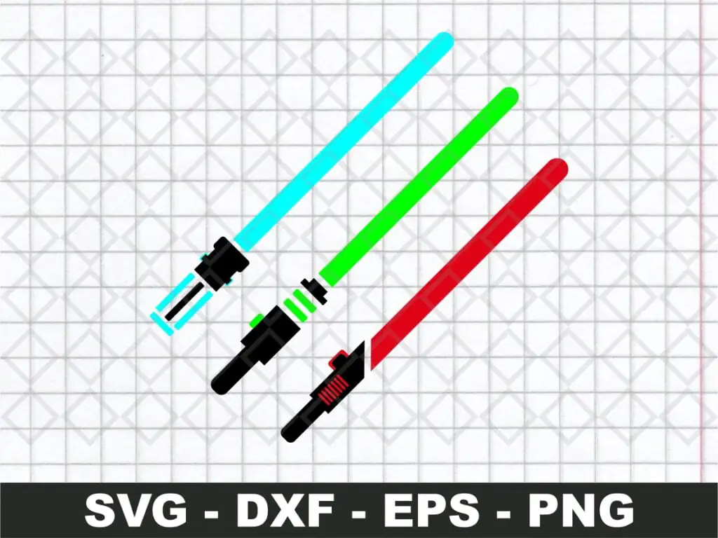 Light Saber SVG Jedi Light Cricut Star Wars Vector