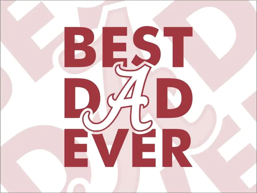 Alabama Best Dad Ever SVG T-Shirt