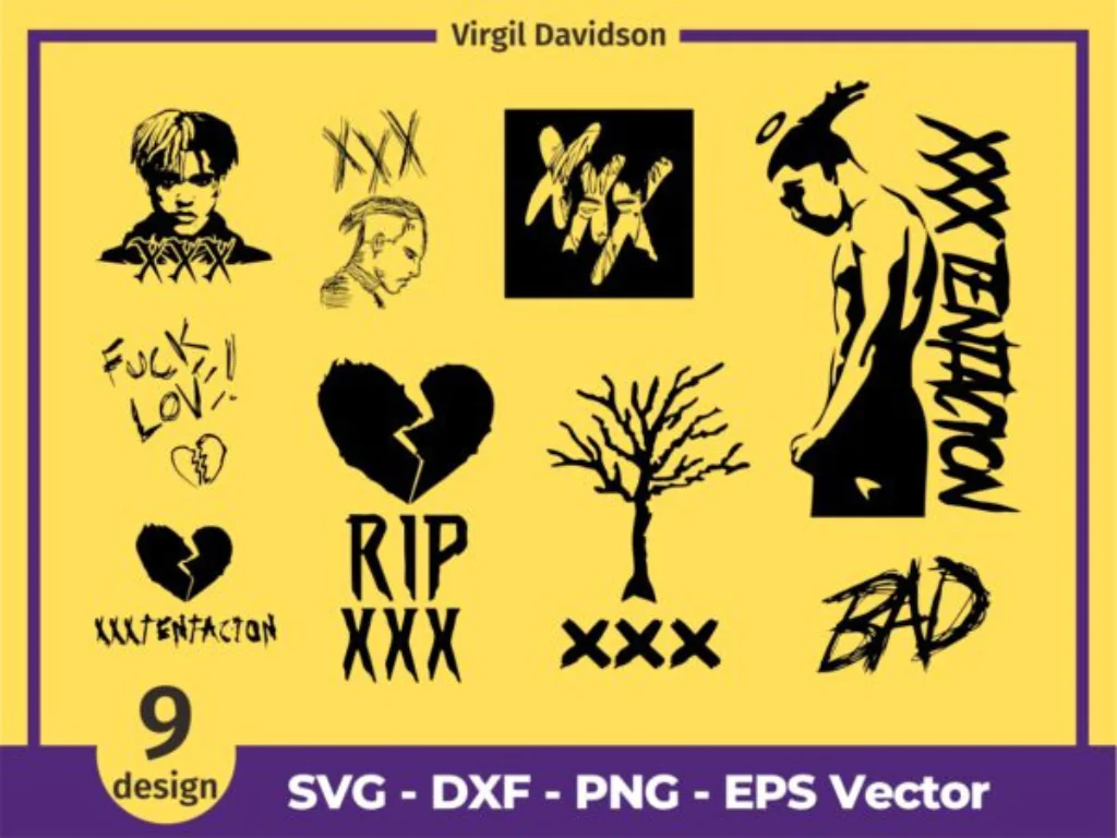 XXXTentacion Rip X SVG Bundle