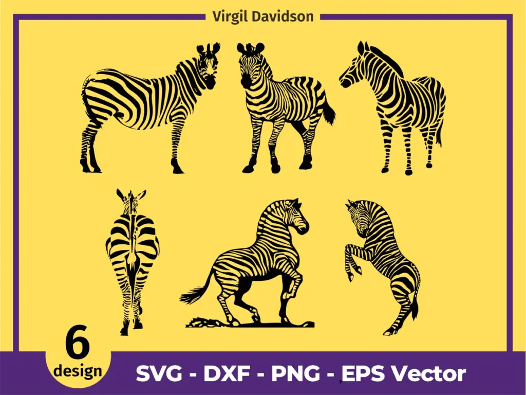 Black Zebra SVG Zebra Silhouette, Zebra Clipart, PNG