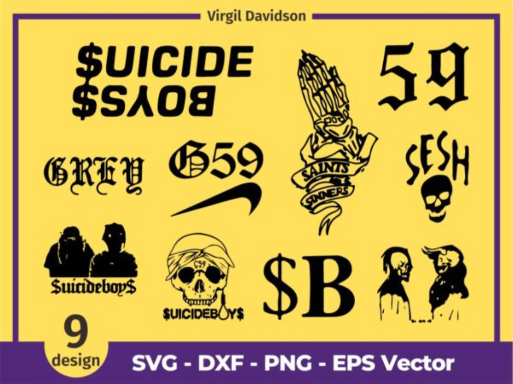 Suicide Boys SVG Toronto Xxxtentacion Sadboys Hip hop Tattoo Cricut