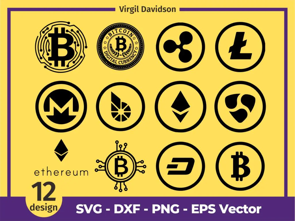 Crypto Logo Forex Stock Exchange Catching Pips Millionaire Bitcoin SVG