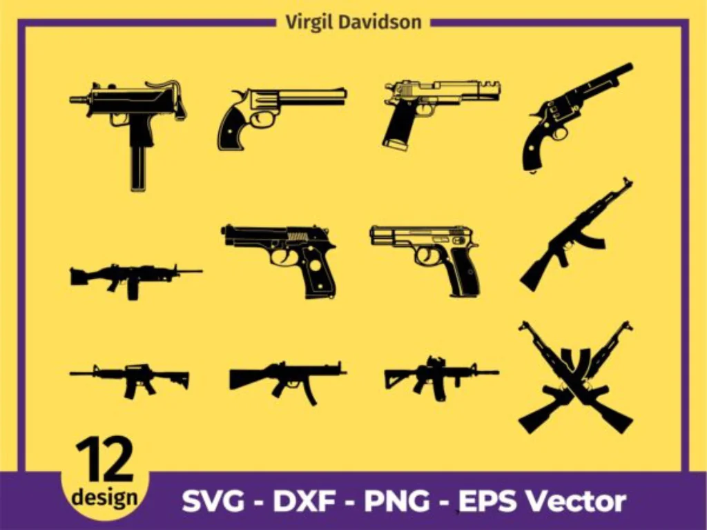 Gun Revolver SVG Bundle