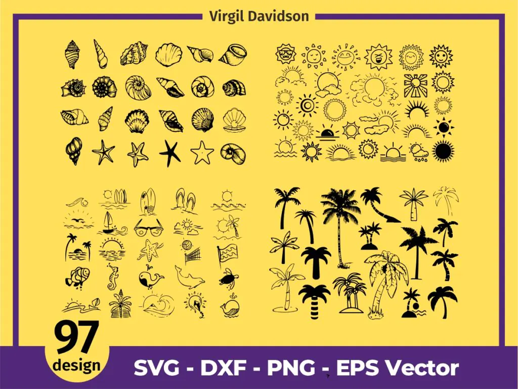 Beach SVG Bundle, Beach Clipart, Summer SVG Bundle