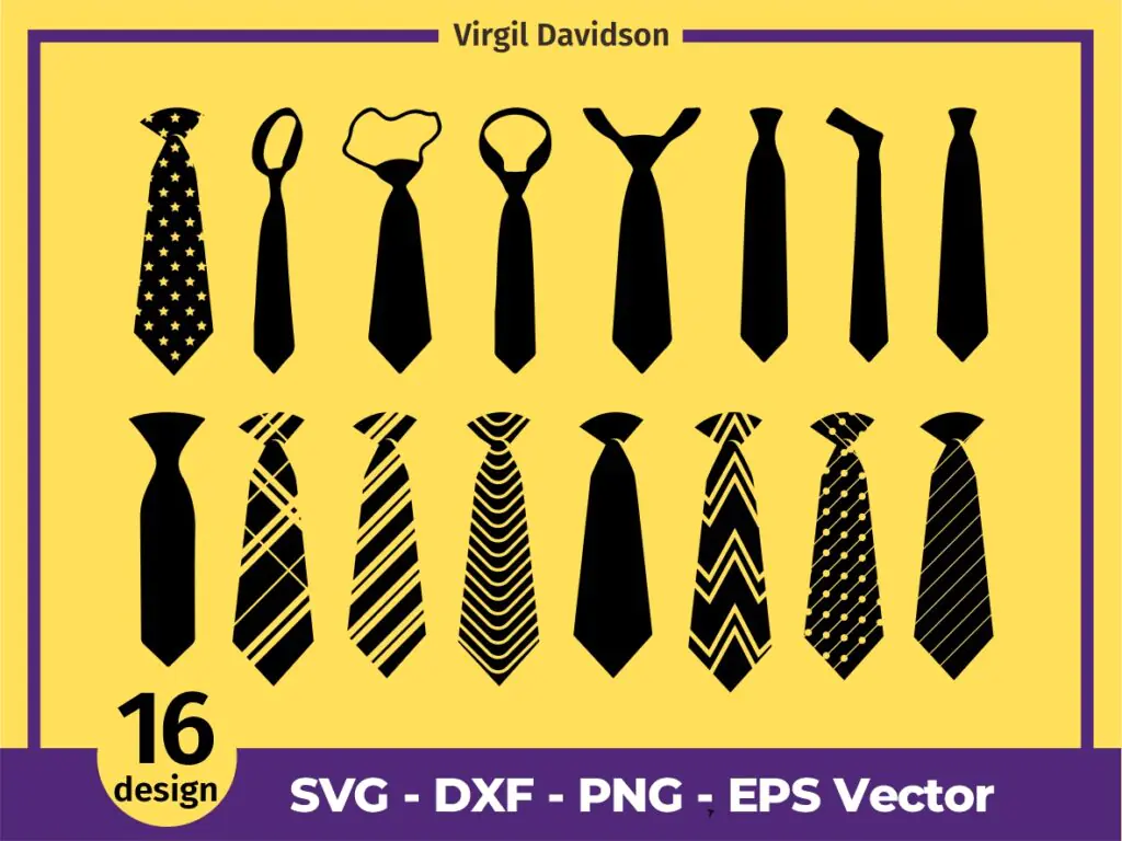 Tie Silhouette Necktie SVG | Vectorency